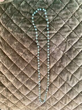 Anthropologie Long Turquoise Bead Necklace